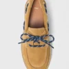 Boat-Schuhe mit Plateau aus Wildleder Boat-Schuhe mit Plateau aus Wildleder