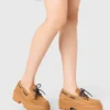 Boat-Schuhe mit Plateau aus Wildleder Boat-Schuhe mit Plateau aus Wildleder