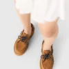 Boat-Schuhe mit Plateau aus Wildleder Boat-Schuhe mit Plateau aus Wildleder