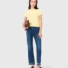 Bootcut-Jeans mit Perlenverzierung Bootcut-Jeans mit Perlenverzierung
