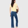 Bootcut-Jeans mit Perlenverzierung Bootcut-Jeans mit Perlenverzierung