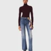 Bootcut-Jeans mit Reißverschlusstaschen Bootcut-Jeans mit Reißverschlusstaschen