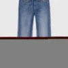 Bootcut-Jeans mit Reißverschlusstaschen Bootcut-Jeans mit Reißverschlusstaschen