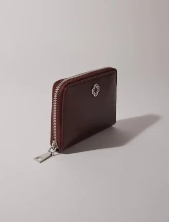 Brieftasche aus Craquelé-Leder Brieftasche aus Craquelé-Leder