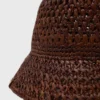 Bunter Bucket-Hut aus natürlicher Raffia Bunter Bucket-Hut aus natürlicher Raffia