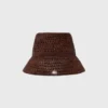 Bunter Bucket-Hut aus natürlicher Raffia Bunter Bucket-Hut aus natürlicher Raffia