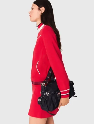 Cardigan mit Reißverschluss und elastischem Bund