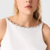 Crop-Top aus Taft mit verziertem Kragen Crop-Top aus Taft mit verziertem Kragen