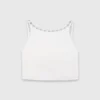 Crop-Top aus Taft mit verziertem Kragen Crop-Top aus Taft mit verziertem Kragen