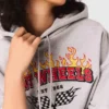 Cropped-Sweatshirt mit gesticktem Logo Cropped-Sweatshirt mit gesticktem Logo