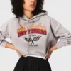 Cropped-Sweatshirt mit gesticktem Logo Cropped-Sweatshirt mit gesticktem Logo