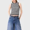 Denim-Bermudashorts