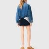 Denim-Bomberjacke