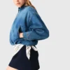 Denim-Bomberjacke