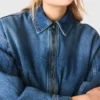Denim-Bomberjacke