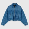 Denim-Bomberjacke