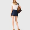 Denim-Skort mit Stickerei und Lagen-Effekt Denim-Skort mit Stickerei und Lagen-Effekt
