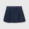 Denim-Skort mit Stickerei und Lagen-Effekt Denim-Skort mit Stickerei und Lagen-Effekt