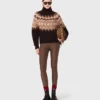 Fair-Isle-Pullover mit hohem Kragen Fair-Isle-Pullover mit hohem Kragen