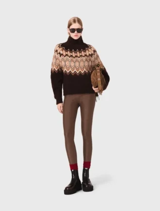 Fair-Isle-Pullover mit hohem Kragen