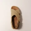 Flache Sandalen in Raffia-Optik Flache Sandalen in Raffia-Optik