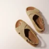 Flache Sandalen in Raffia-Optik Flache Sandalen in Raffia-Optik