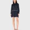 Fließendes Hemdkleid mit Nieten
