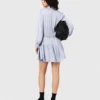 Fließendes Hemdkleid mit Nieten