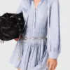 Fließendes Hemdkleid mit Nieten
