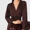 Fließendes Maxikleid mit Rüschen
