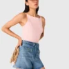 Geflochtene Jeansshorts Geflochtene Jeansshorts
