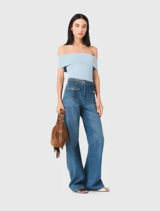 Geflochtene Schlagjeans