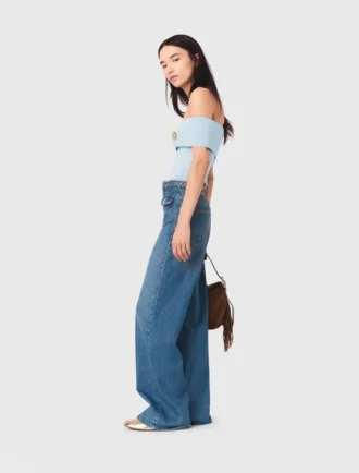 Geflochtene Schlagjeans