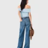 Geflochtene Schlagjeans Geflochtene Schlagjeans