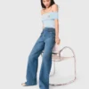 Geflochtene Schlagjeans Geflochtene Schlagjeans