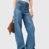 Geflochtene Schlagjeans Geflochtene Schlagjeans