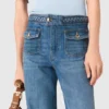 Geflochtene Schlagjeans Geflochtene Schlagjeans