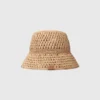 Gehäkelter Raffia-Bucket-Hat