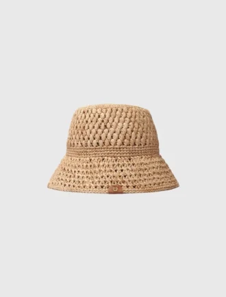 Gehäkelter Raffia-Bucket-Hat Gehäkelter Raffia-Bucket-Hat