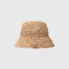Gehäkelter Raffia-Bucket-Hat