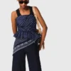 Gemustertes Bustier-Top