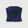 Gemustertes Bustier-Top