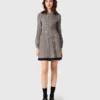 Gemustertes Plisseekleid Gemustertes Plisseekleid