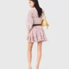 Gemustertes Plisseekleid