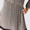 Gemustertes Plisseekleid Gemustertes Plisseekleid