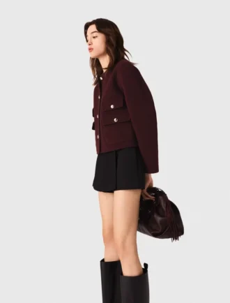 Gerad geschnittene Plissee-Shorts