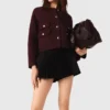 Gerad geschnittene Plissee-Shorts Gerad geschnittene Plissee-Shorts