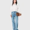 Gerade Jeans mit Ketten Gerade Jeans mit Ketten