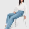 Gerade Jeans mit Ketten Gerade Jeans mit Ketten