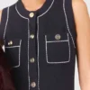 Gerades Kleid aus gestricktem Gewebe